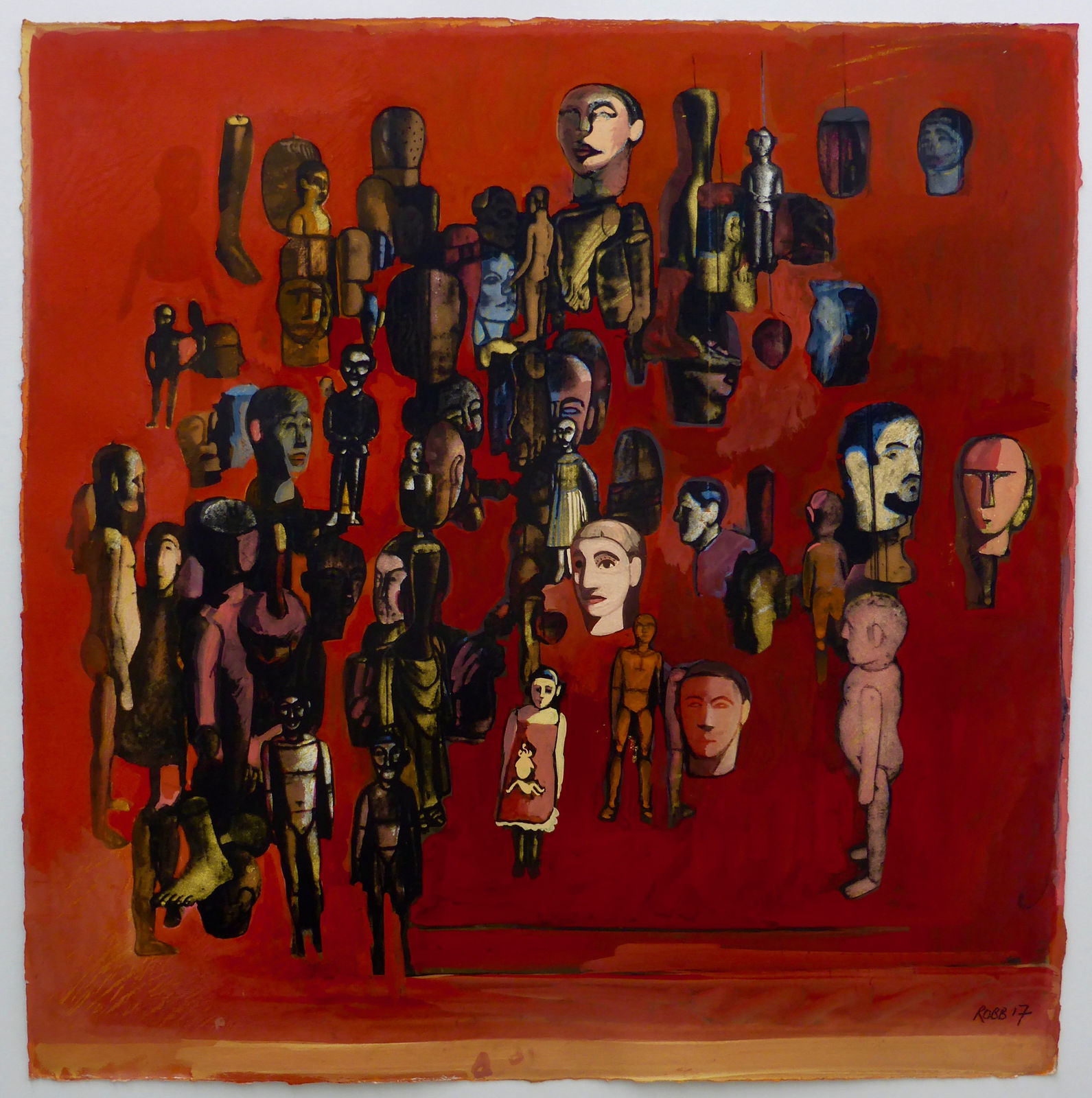 Alan Robb RSA, Ex Votos Red, 2017
