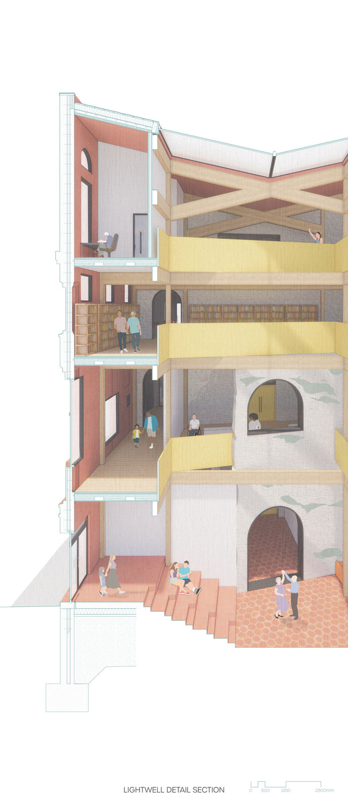 Emily Morgan, Lightwell Detail Section, 2024