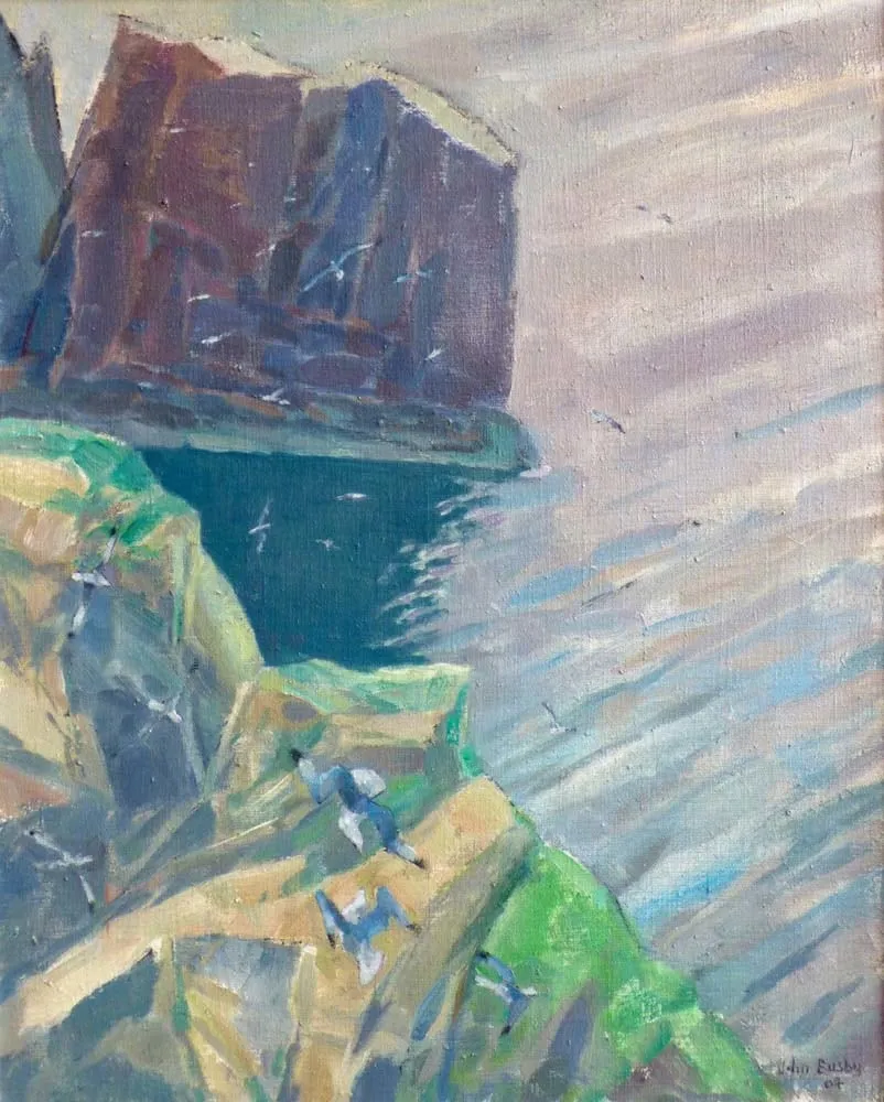John Busby RSA, Kittiwakes, St Abbs Head 2, 2004