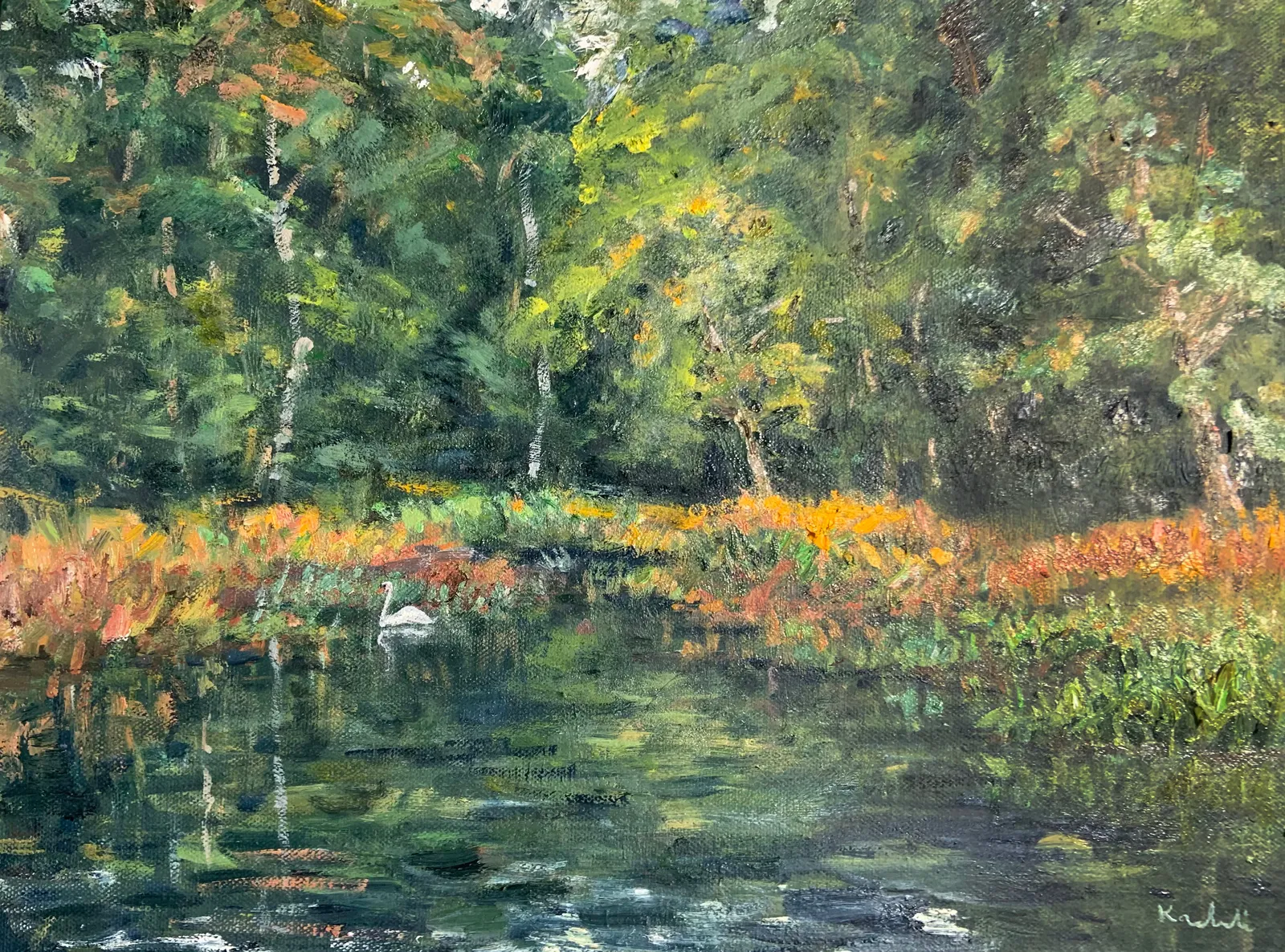 Henry Kondracki RSA, Swan in Dark Water