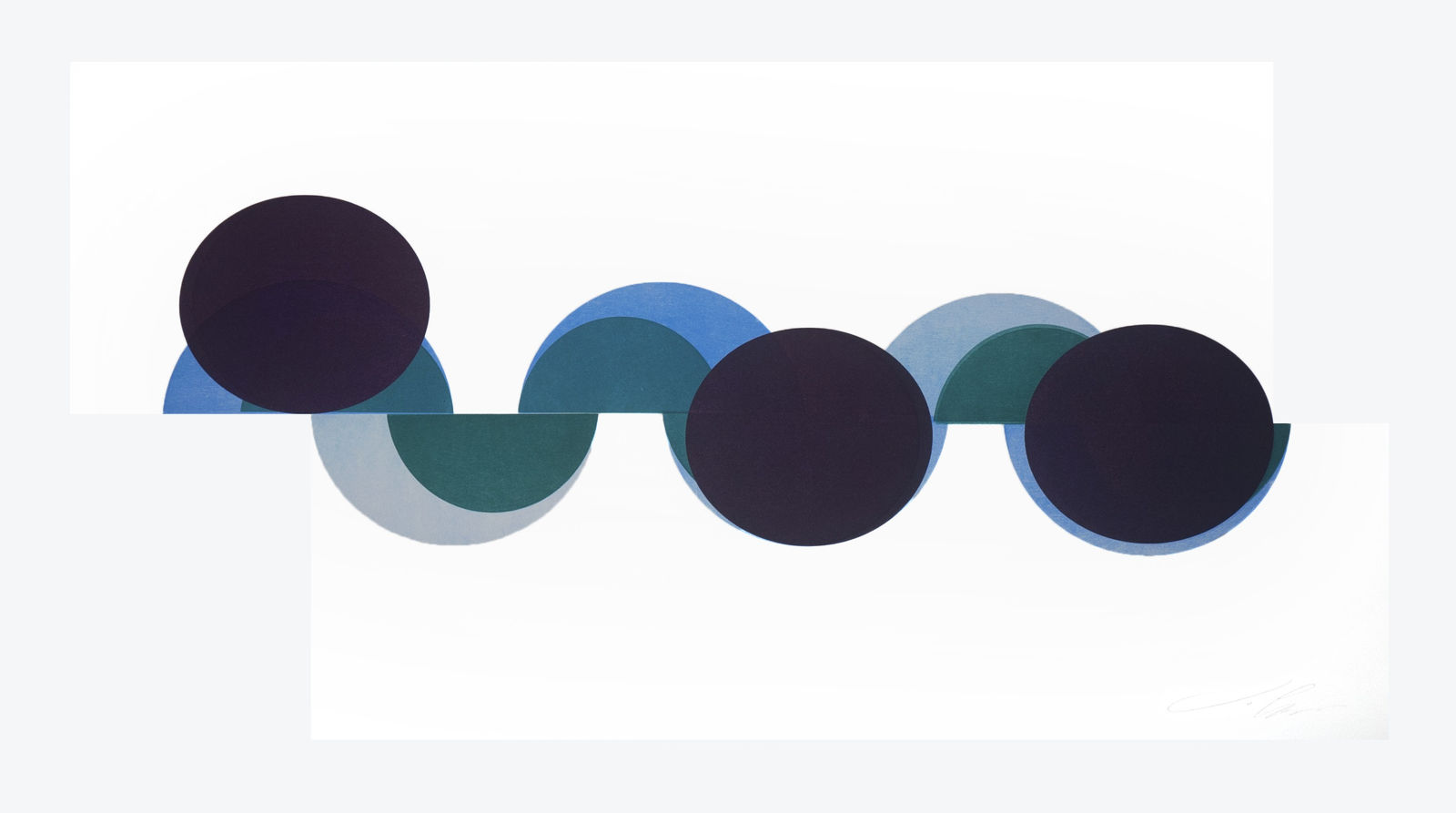 Jo Ganter RSA, Three Ellipses Blue
