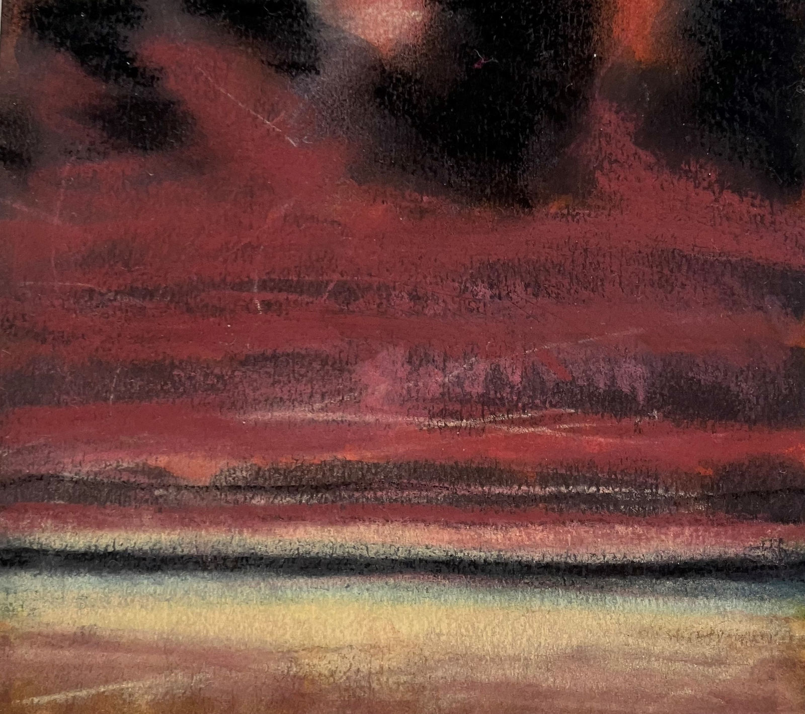 John Houston RSA, Untitled (Purple Sky)
