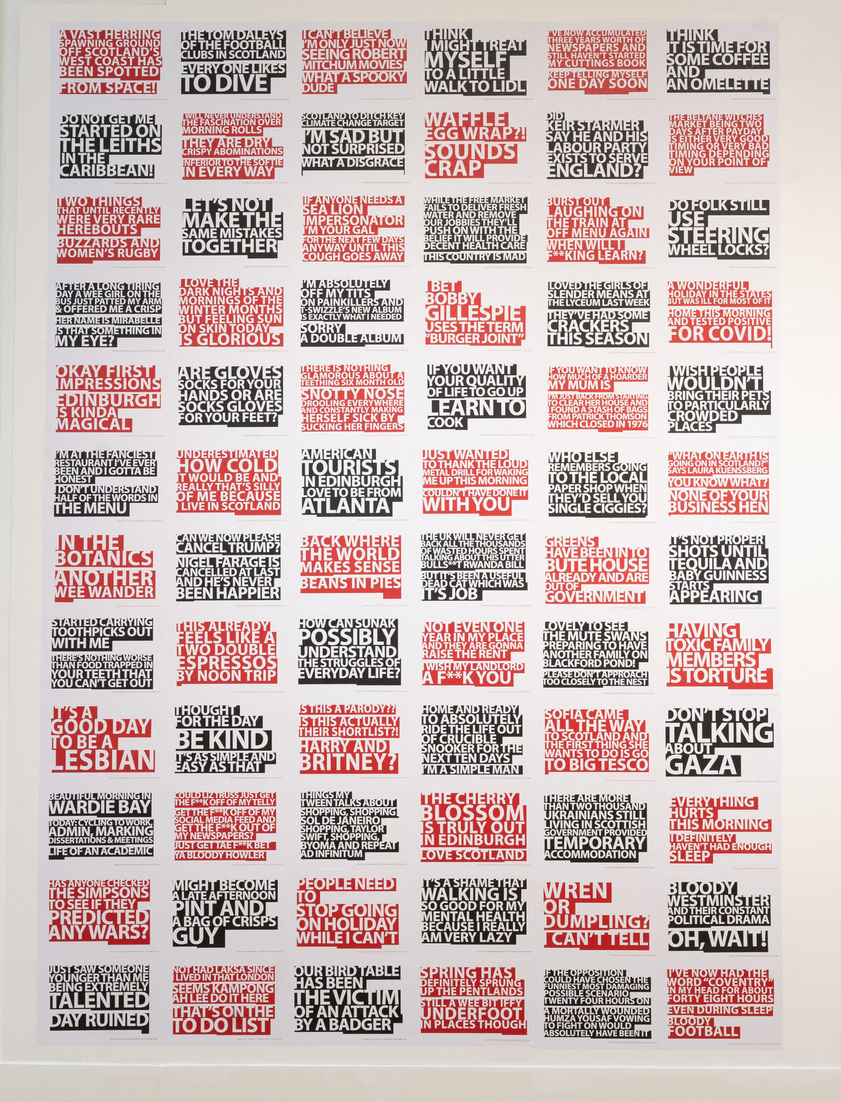 Thomson & Craighead, Edinburgh Wall, 2024