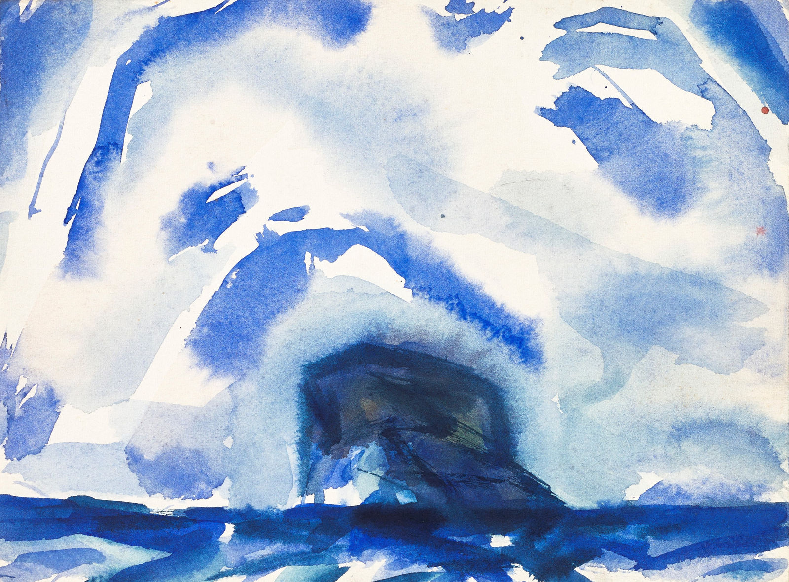 John Houston RSA, Untitled (Blue Bass Rock)