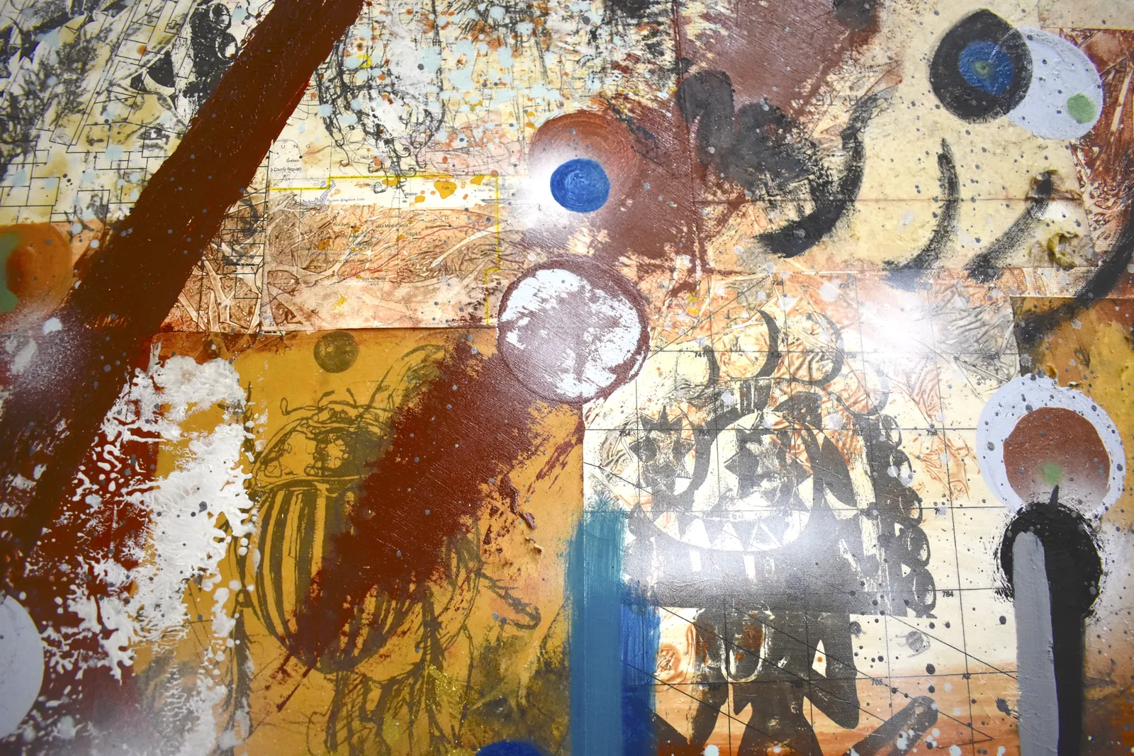 Angelbert Metoyer, The Baptist Imbued A map, 2021