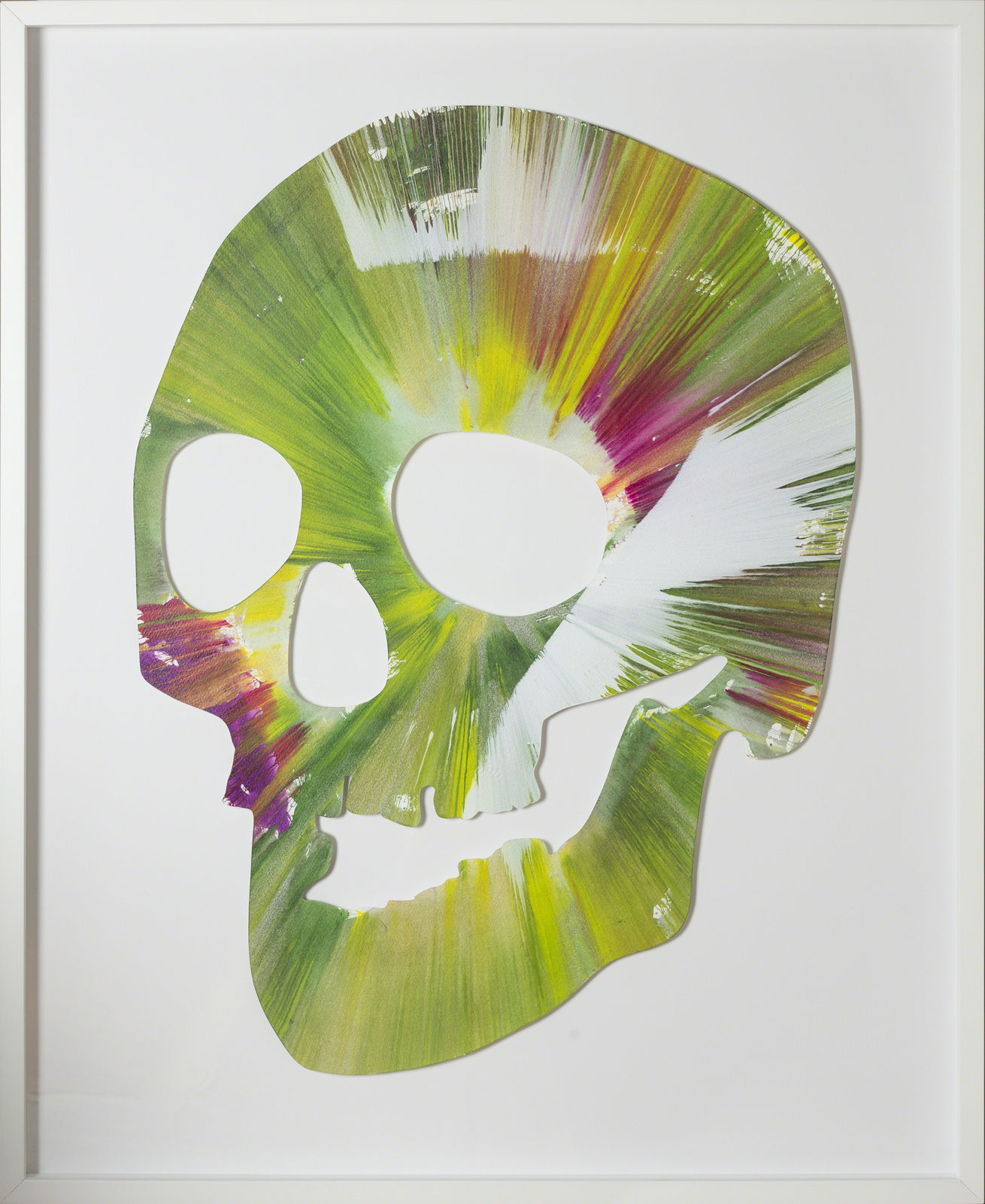 Damien Hirst, Spin Painting - Green Skull, 2009