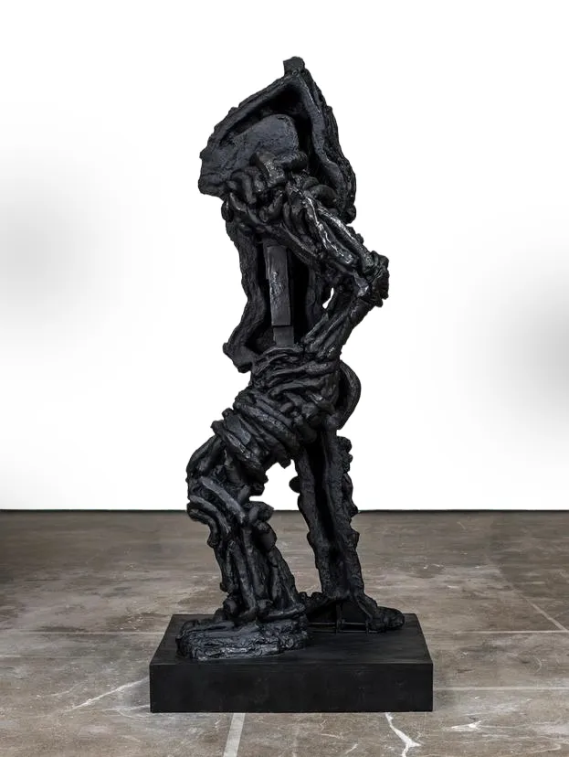 Thomas Houseago, Yet to be titled (peeking figure), 2012