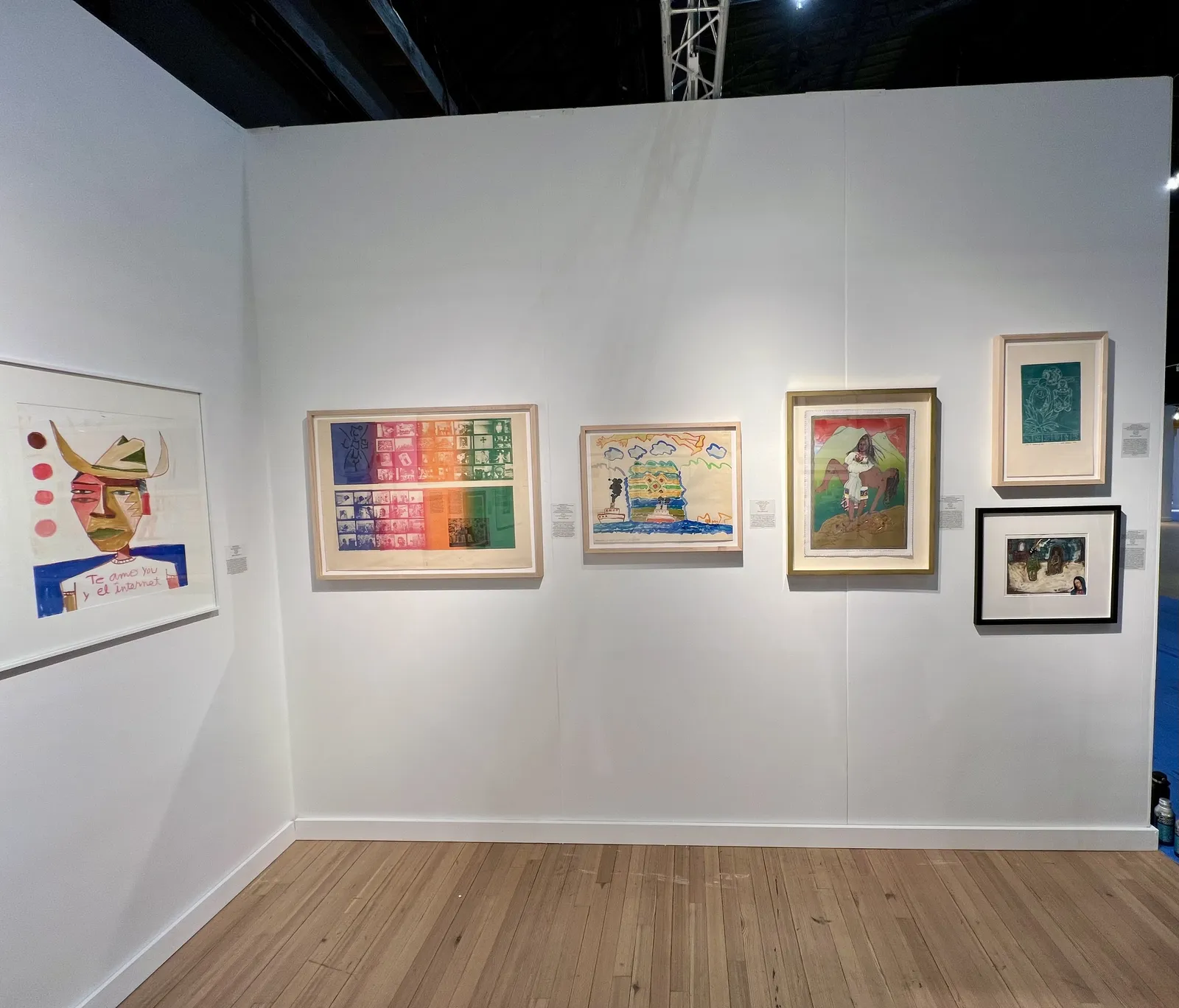 Frank Romero, Indiana Street Mural, Color Cartoon, Across the L.A. River, 1970