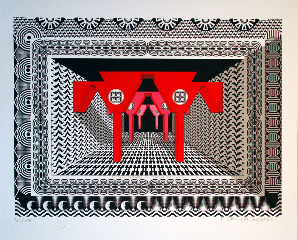 Pedro Friedeberg, Entrada Lateral a un Burdel Platónico, 2013