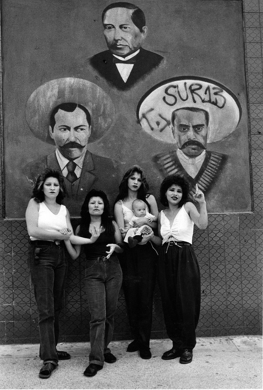 Cholas (con Zapata, Juárez y Villa) White Fence, East Los Ángeles