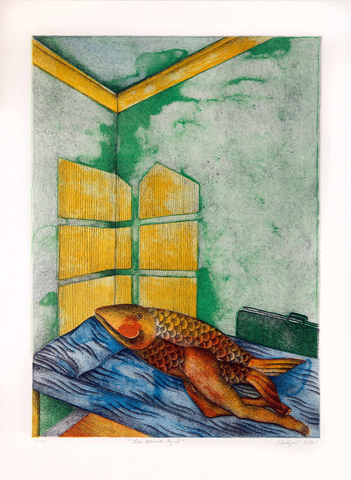 Juan Alcazar, La Cama Azul, 2001