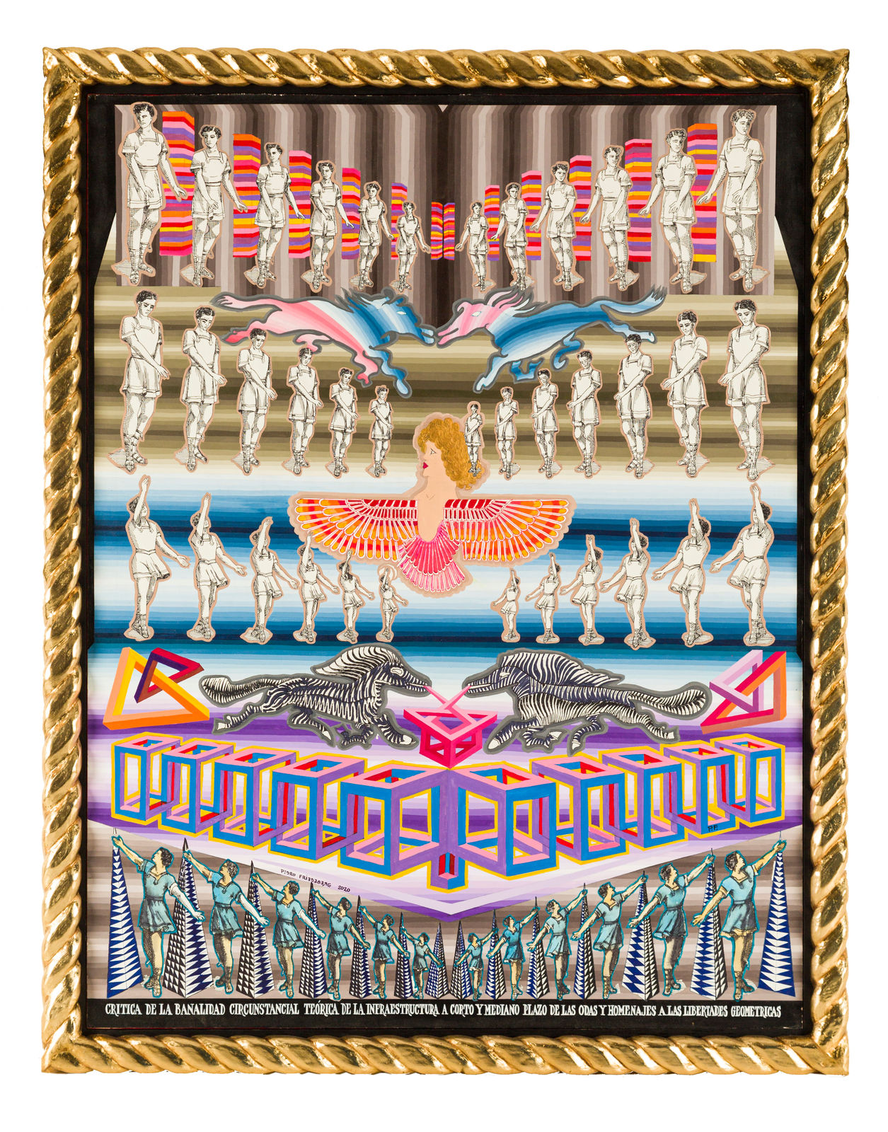 Pedro Friedeberg, Crítica de la banalidad circunstancial teórica de la infraestructura a corto y mediano plazo de las odas y homenajes a las libertades geométricas, 2021