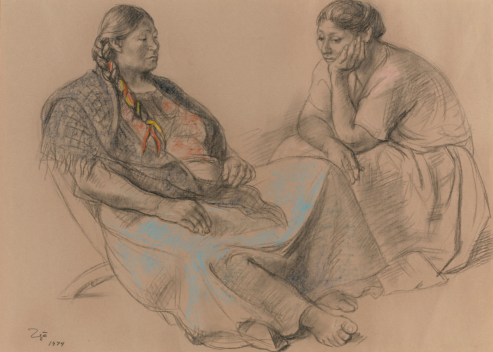 Francisco Zúñiga, Mujeres sentadas, 1974