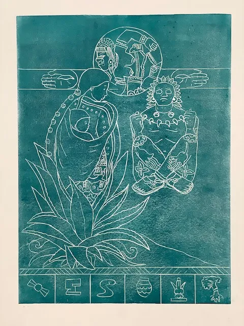 Santa Barraza, Codex of the God of Love, 1986