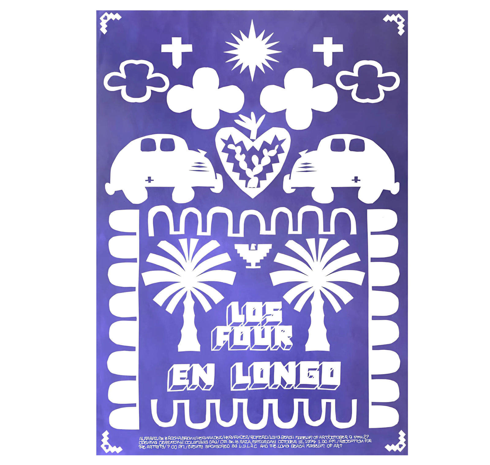 Frank Romero, Los Four en Longo, 1974