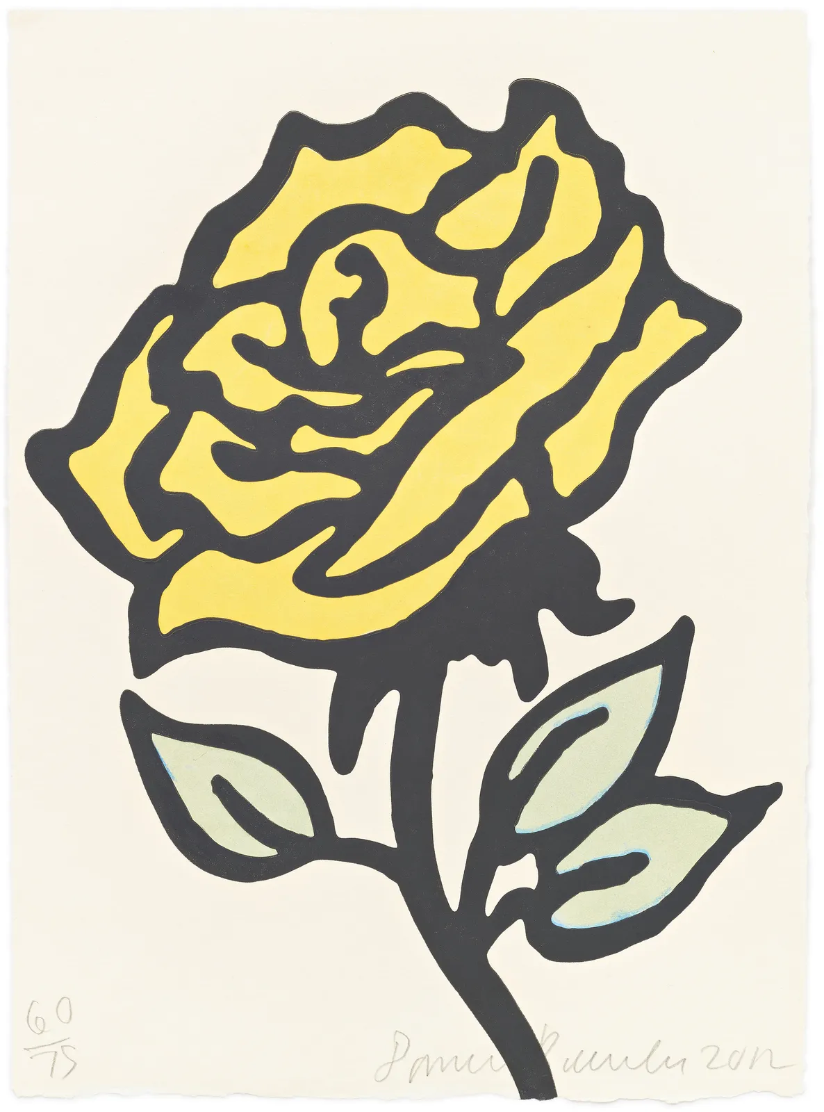 Donald Baechler, Rose, 2012