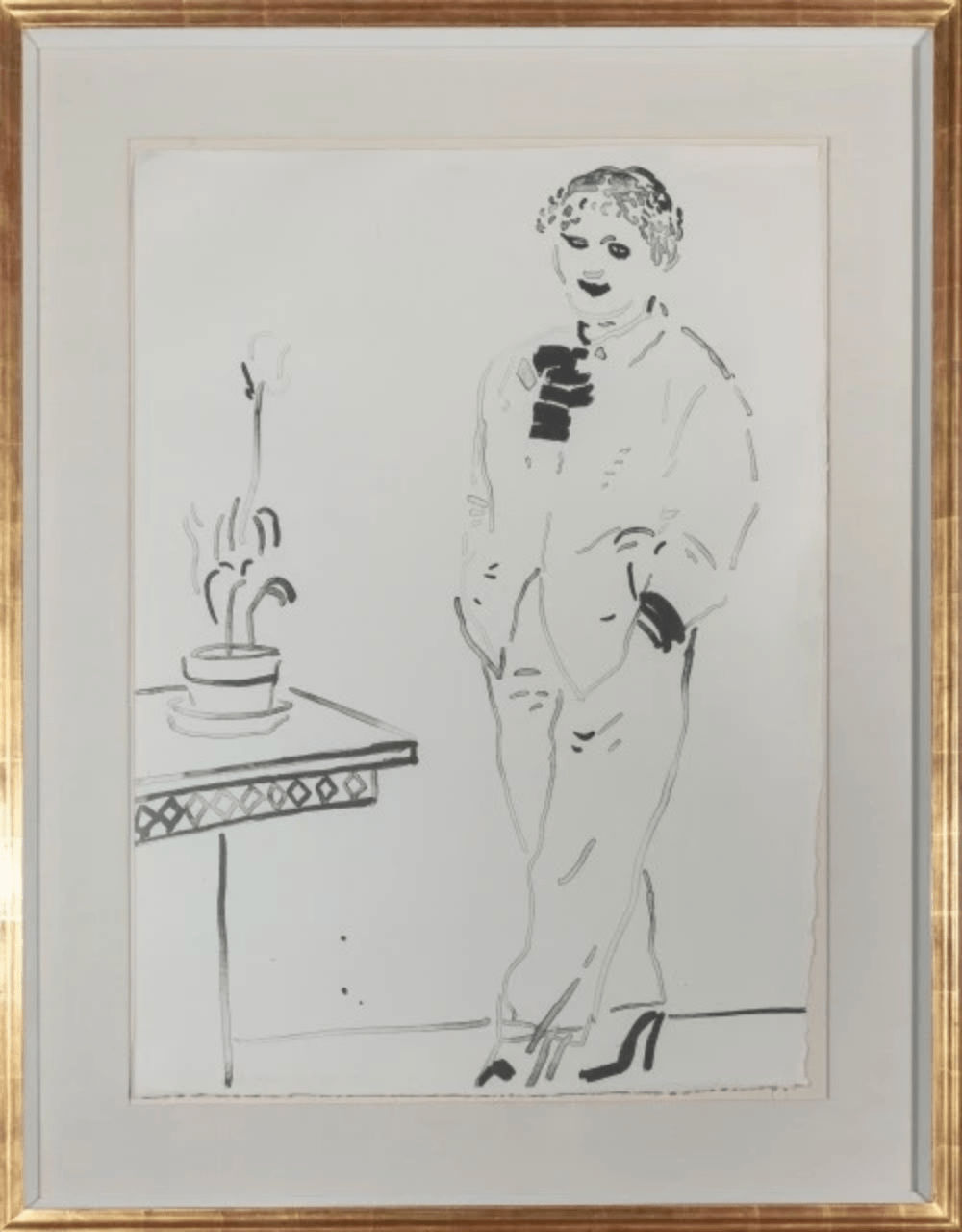 David Hockney, Celia Amused, 1979