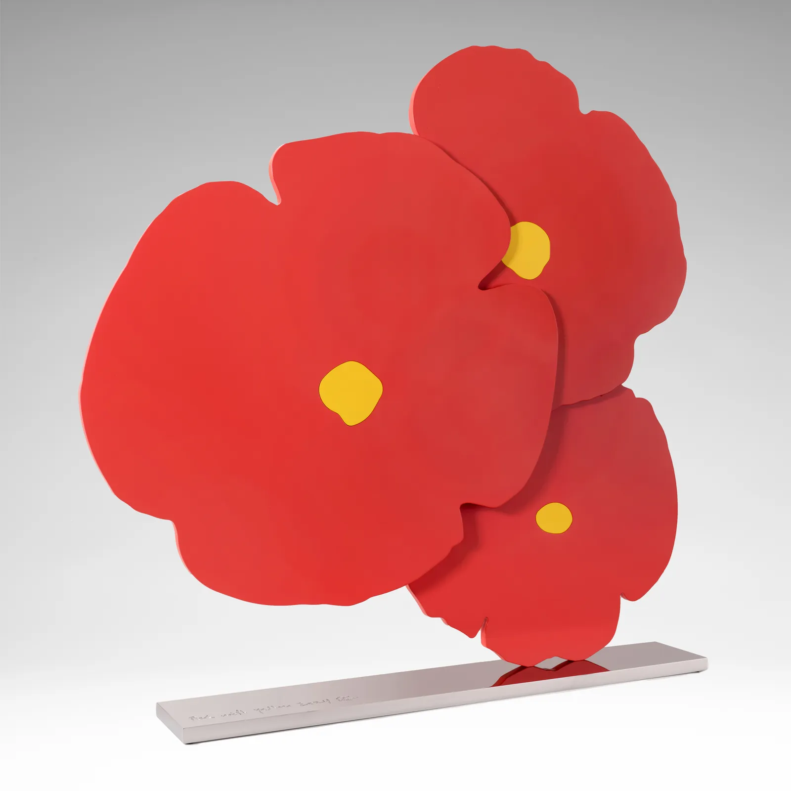 Donald Sultan, Red with Yellow, 2024