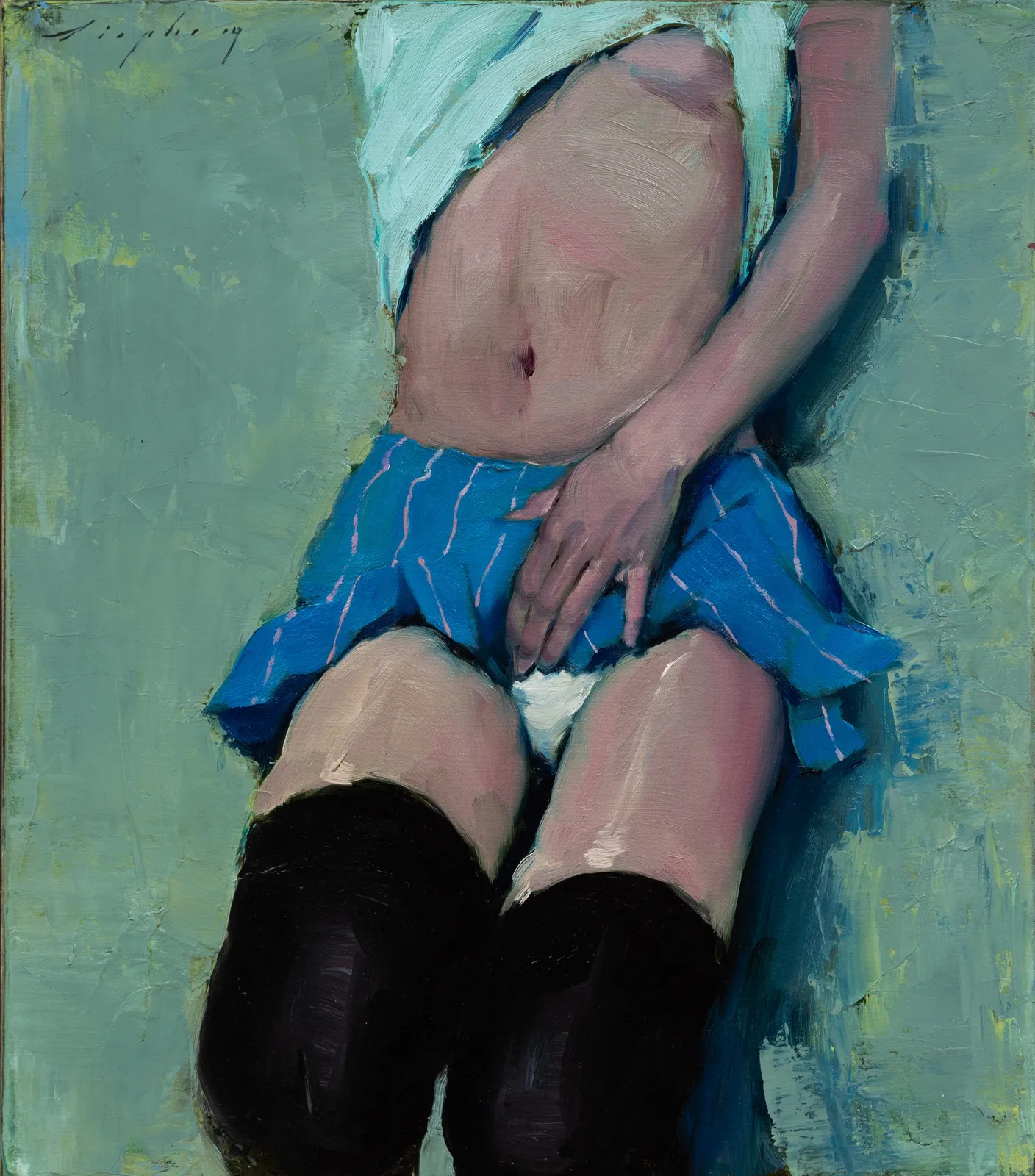 Malcolm Liepke, Black Stockings, 2019