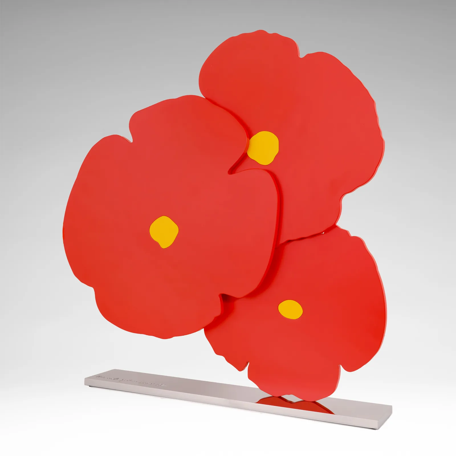 Donald Sultan, Red with Yellow, 2024