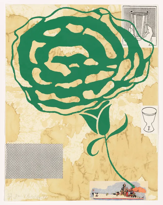 Donald Baechler, Green Carnation, 1993