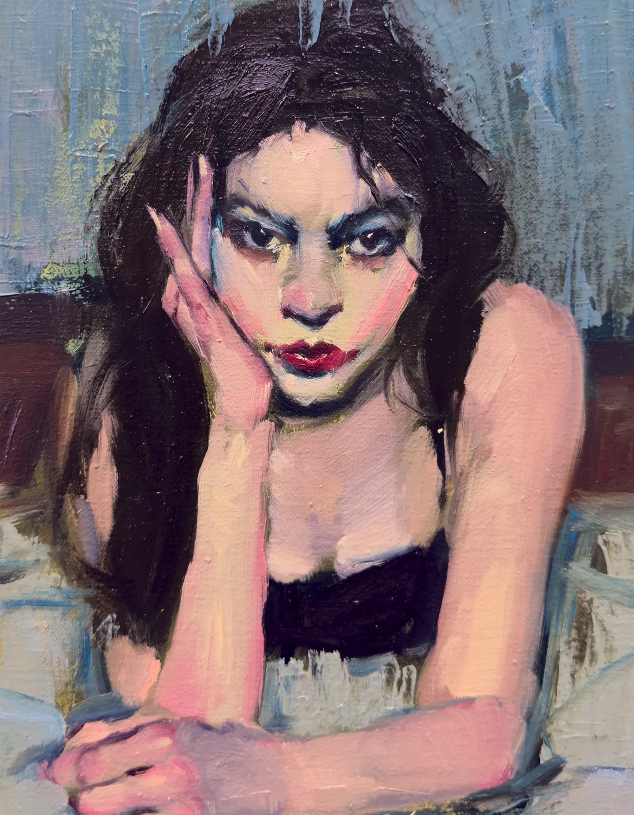Malcolm Liepke, On Her Bed, 2025