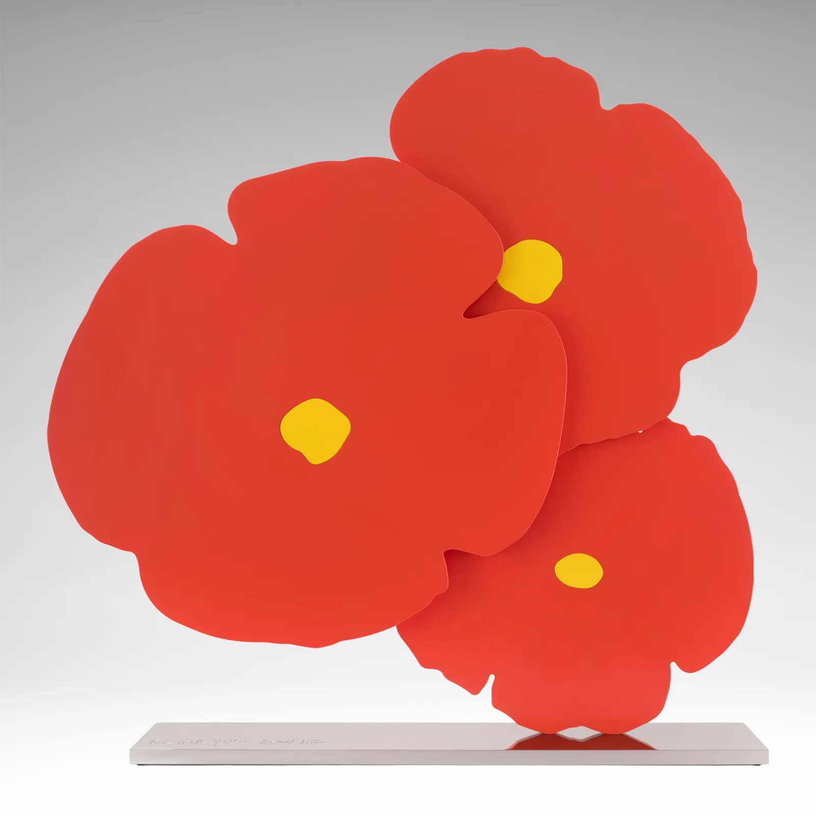 Donald Sultan, Red with Yellow, 2024