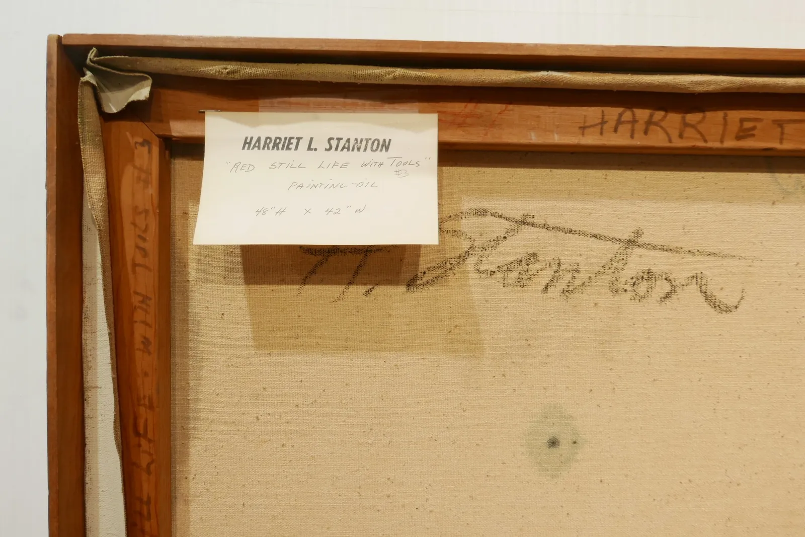 Harriet Stanton, Red Still Life with Tools #3, c. 1960s