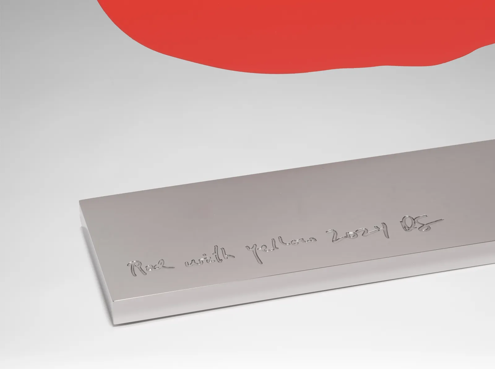 Donald Sultan, Red with Yellow, 2024