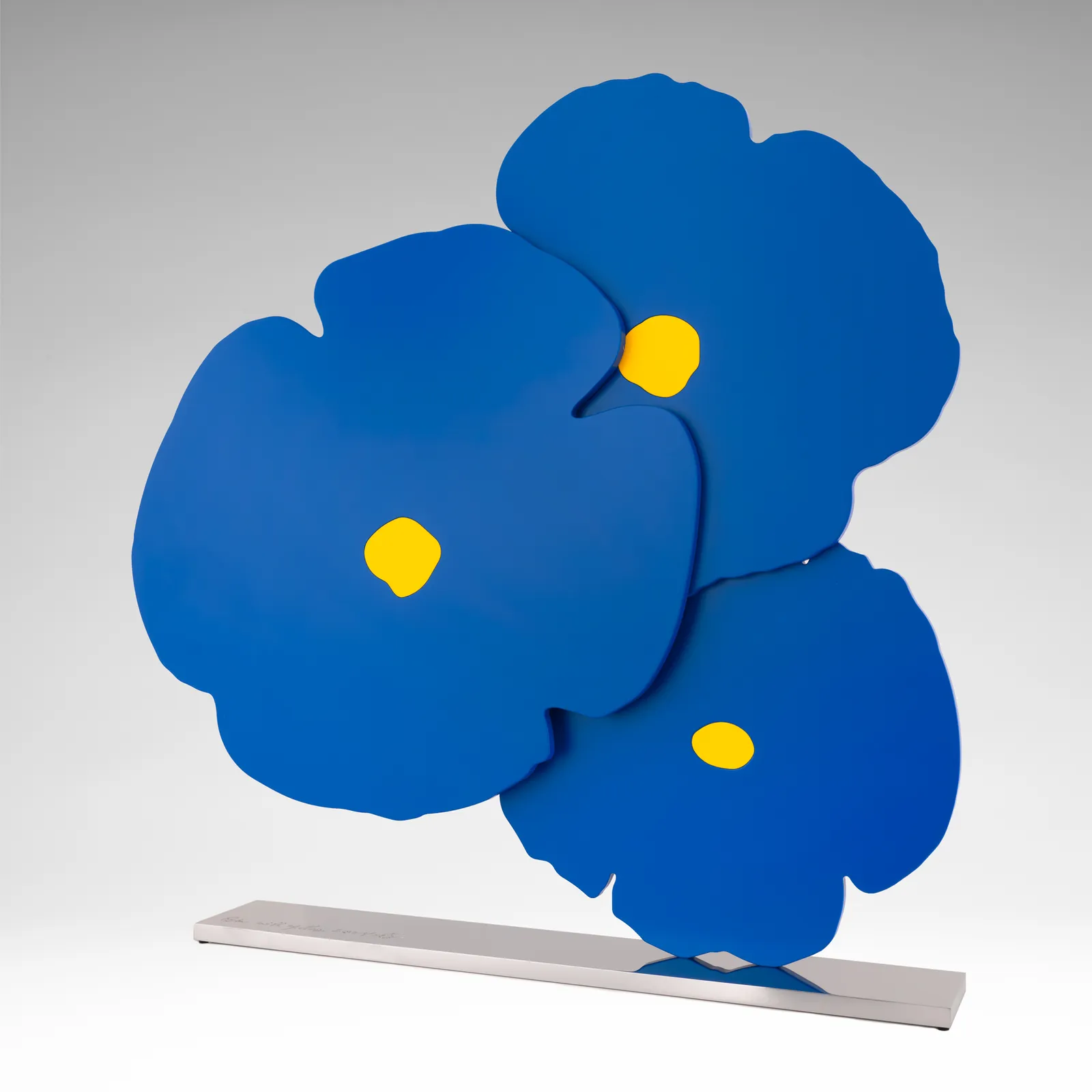 Donald Sultan, Blue with Yellow , 2024
