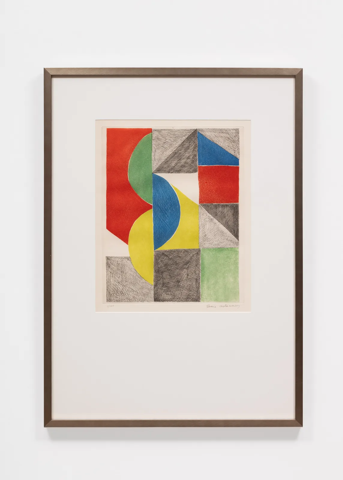 Sonia Delaunay, Composition, c. 1970
