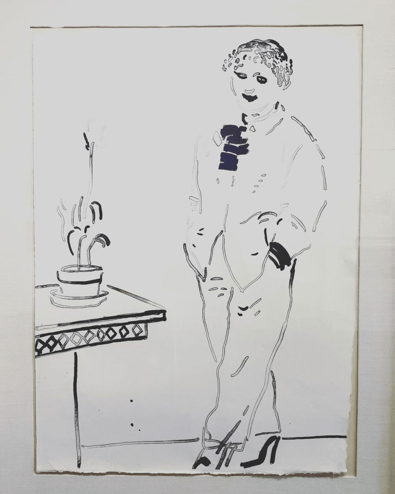 David Hockney, Celia Amused, 1979