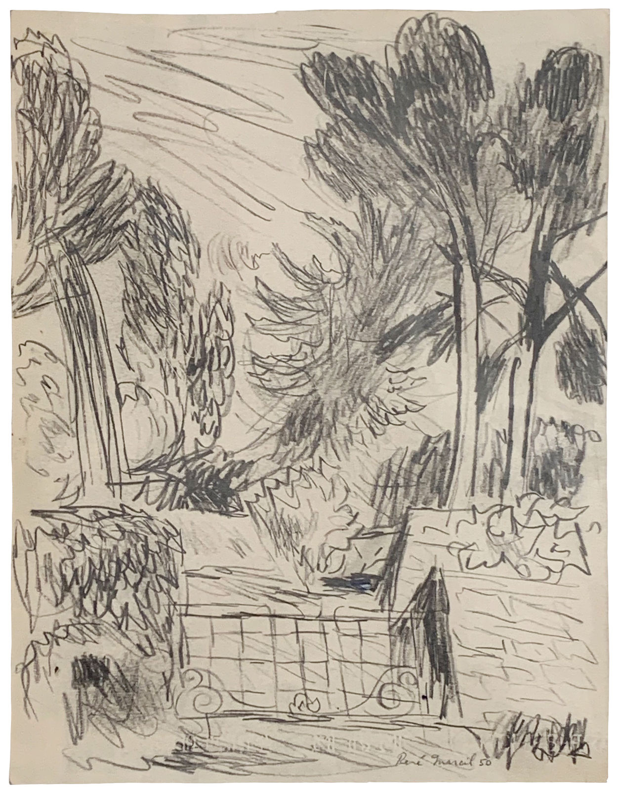 René Marcil, Untitled (gate), 1950