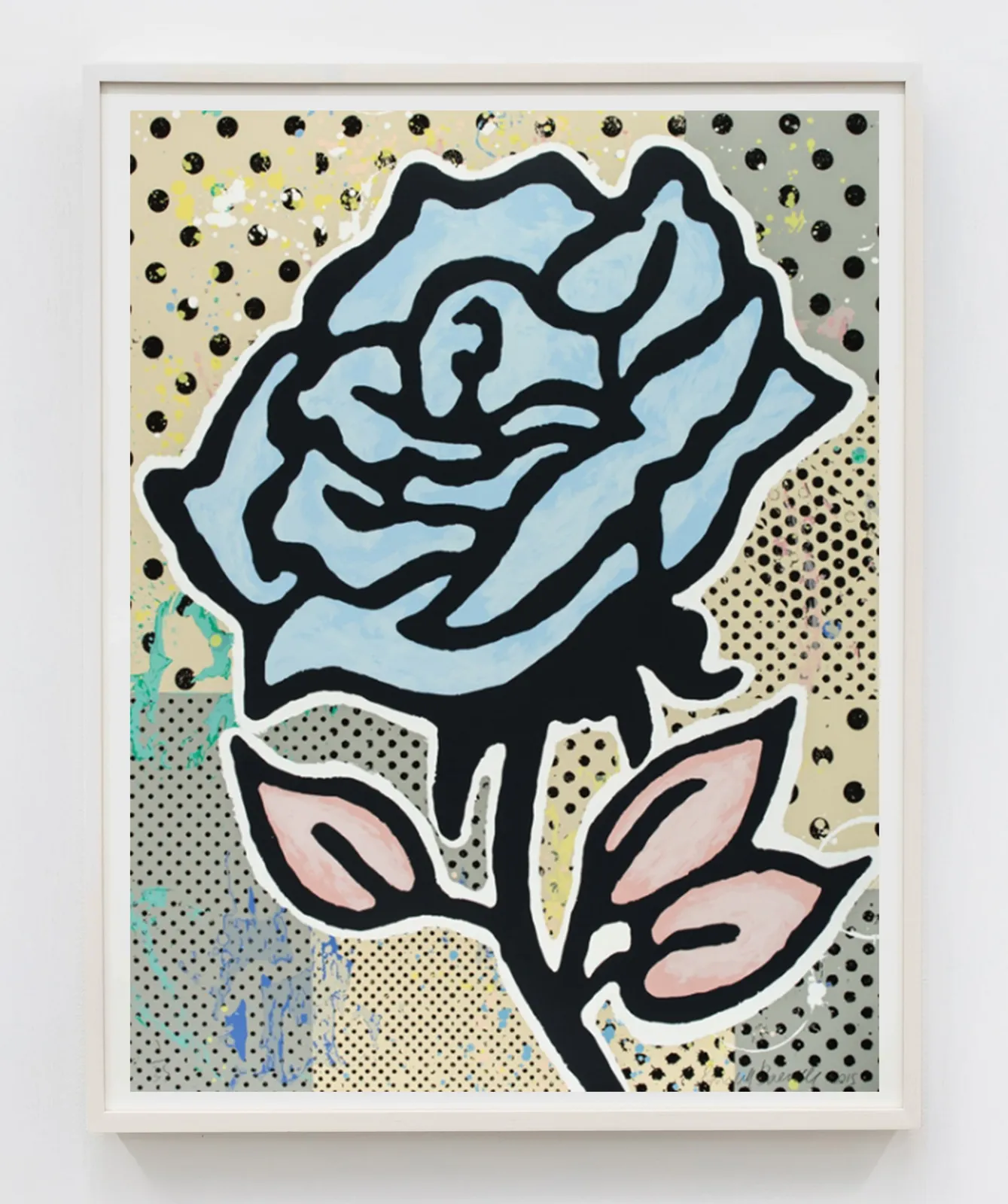 Donald Baechler, Rose (Blue), 2015