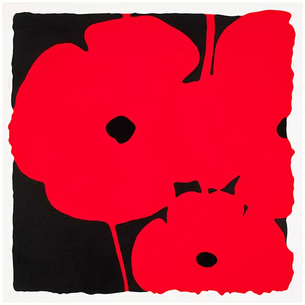 Donald Sultan, Poppies, June 7, 2011 (Red), 2011