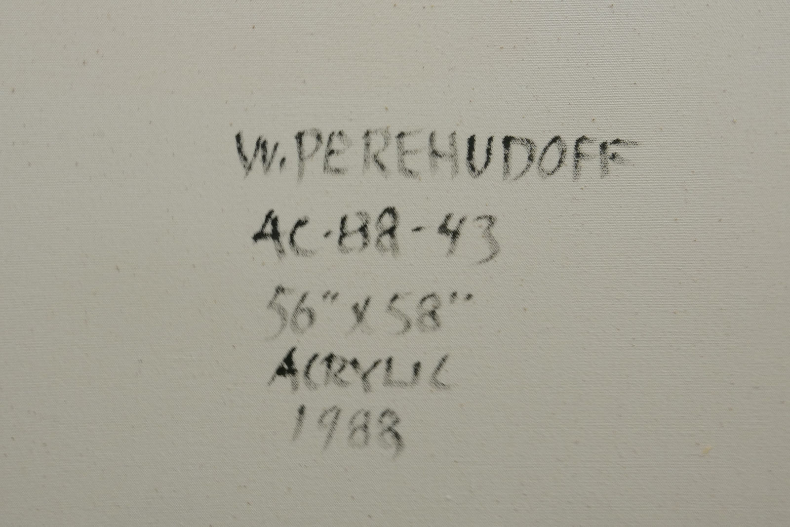 William Perehudoff, AC-88-043, 1988