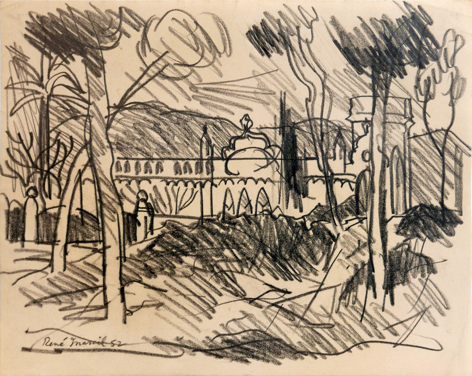 René Marcil, Untitled (Landscape), 1952