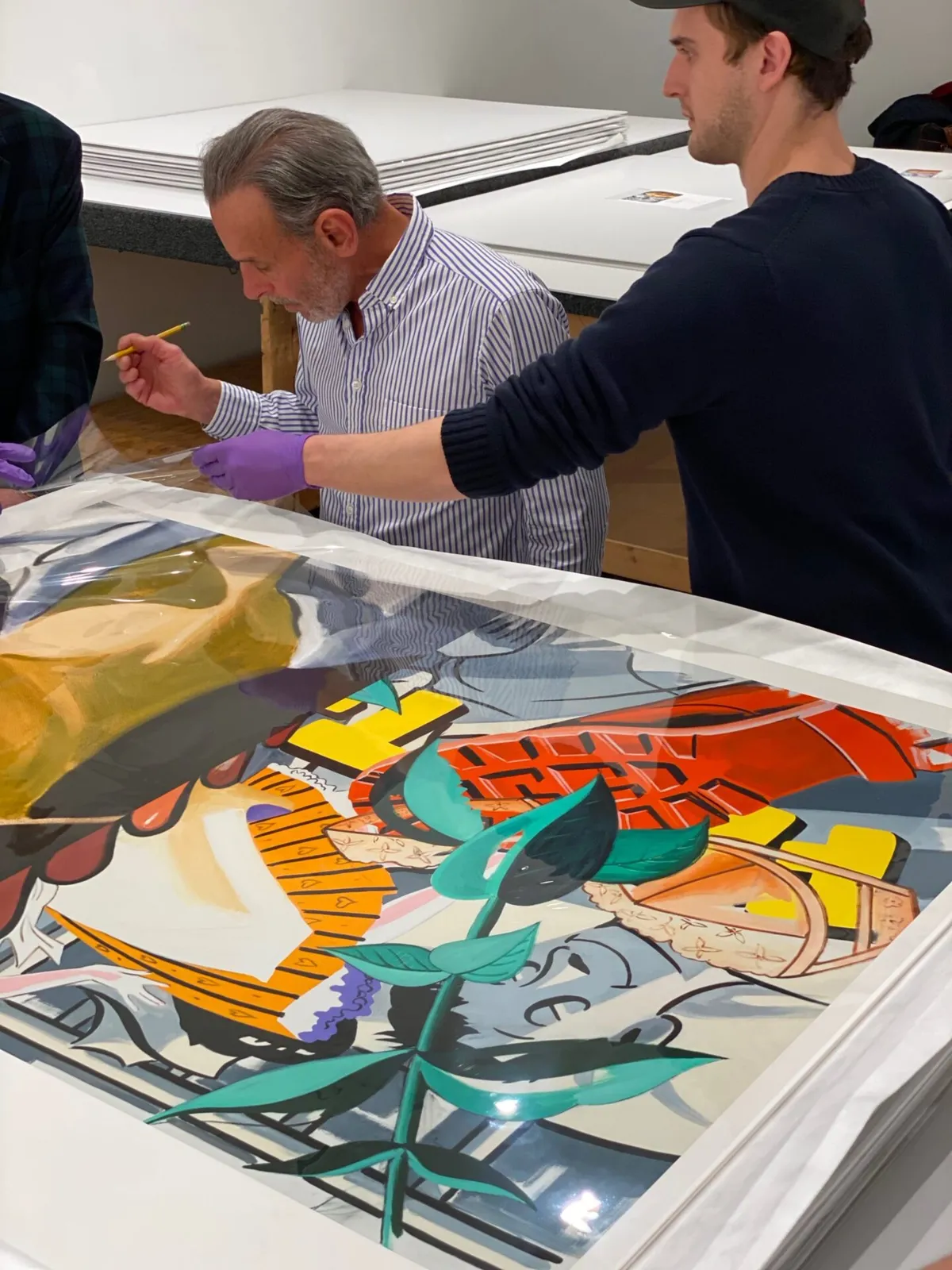 David Salle, Verdiana with Hearts, 2020