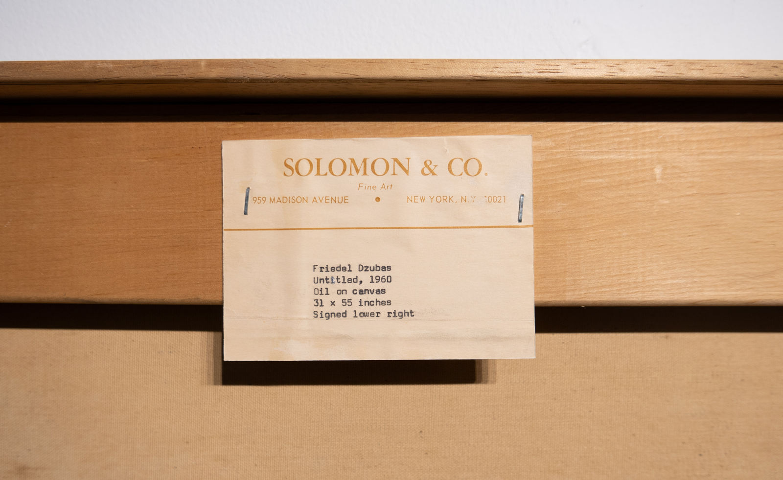 Friedel Dzubas, Untitled, 1960