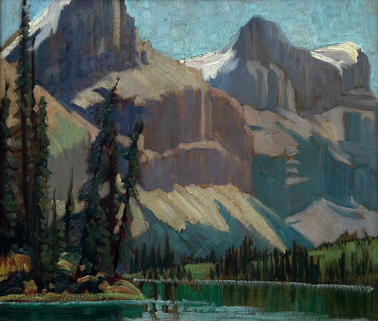 Doris Jean McCarthy, The Thumb and Warren, Maligne, 1937