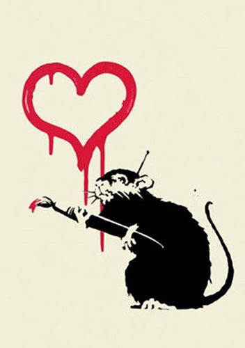 Banksy, Love Rat, 2004