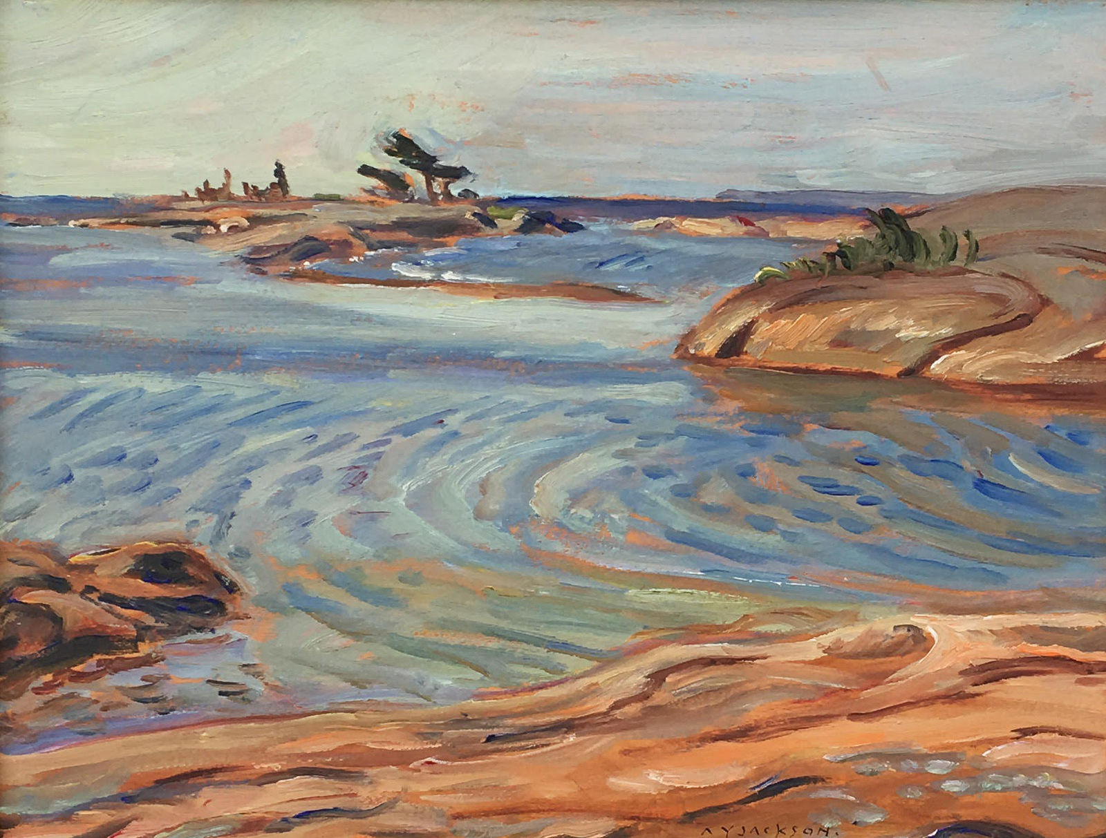 Alexander Young Jackson, Split Rock Island, Georgian Bay, 1961