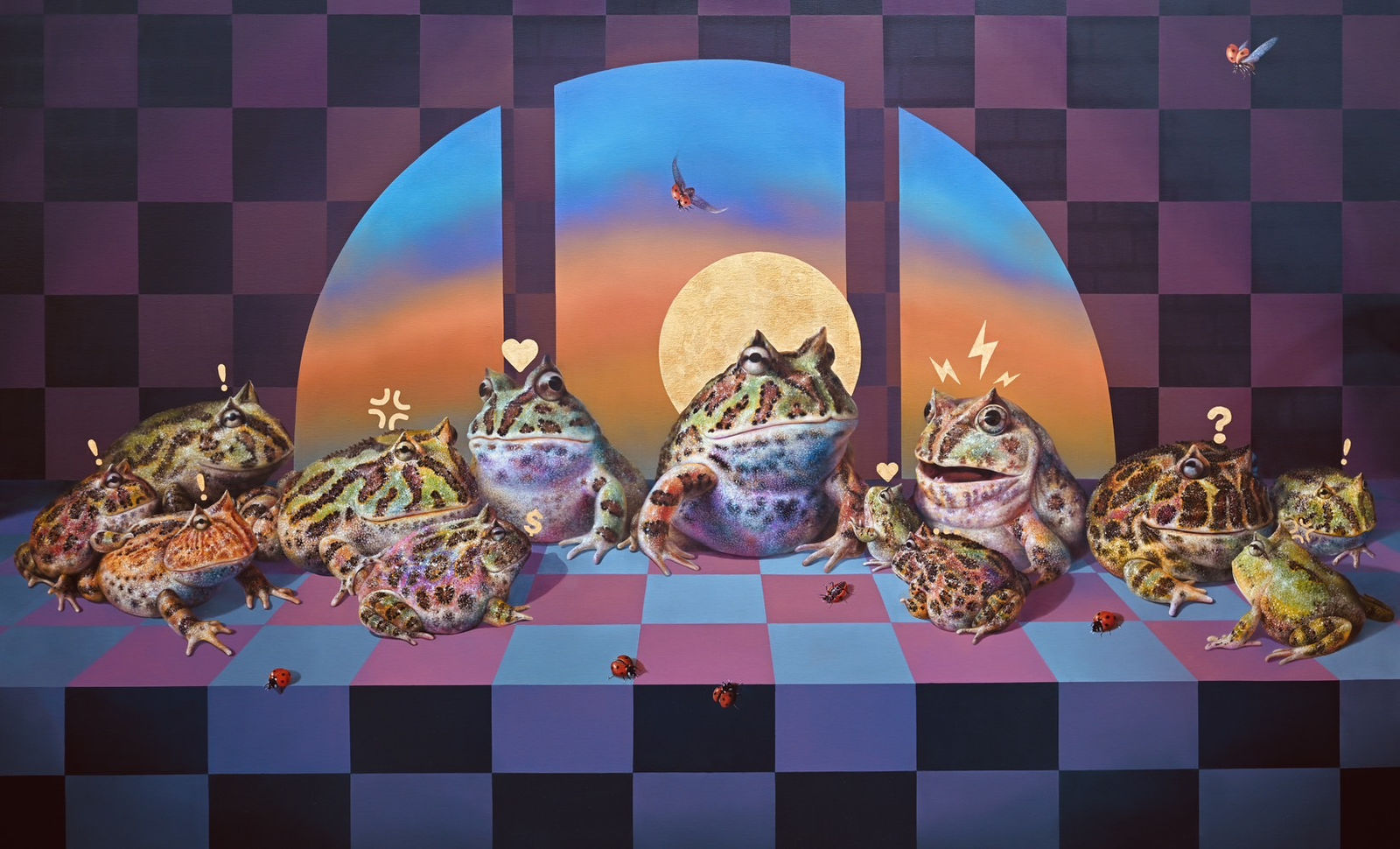 朱書麒 Shu Chi Chu, 群宴無語, 2025