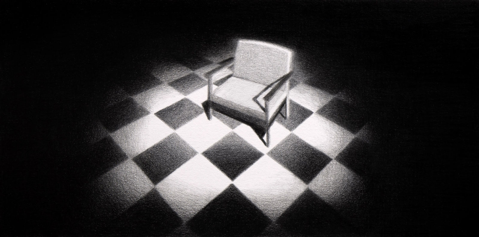 Steffen Kern, Chair, Checkerboard Floor, 2024