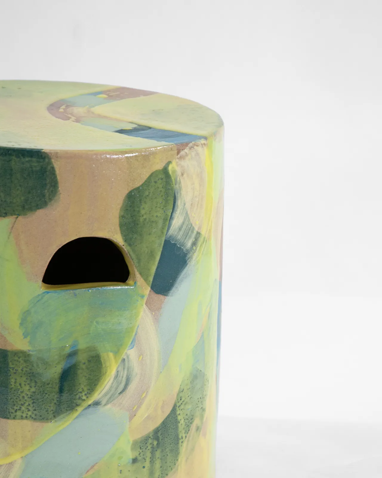 Carla Wright, Play Stool (yellow & pink), 2026