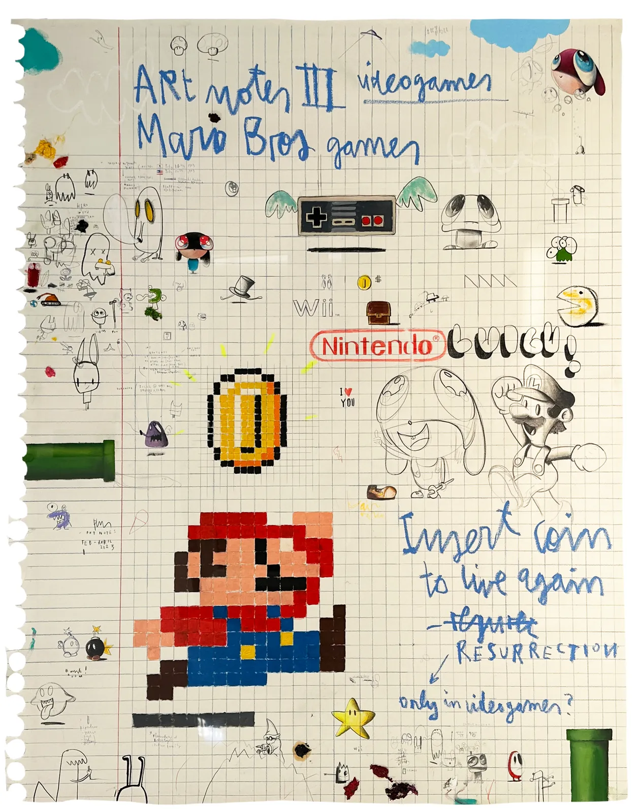 Edgar Plans, Art notes Video Games III Mario Bros II , 2023