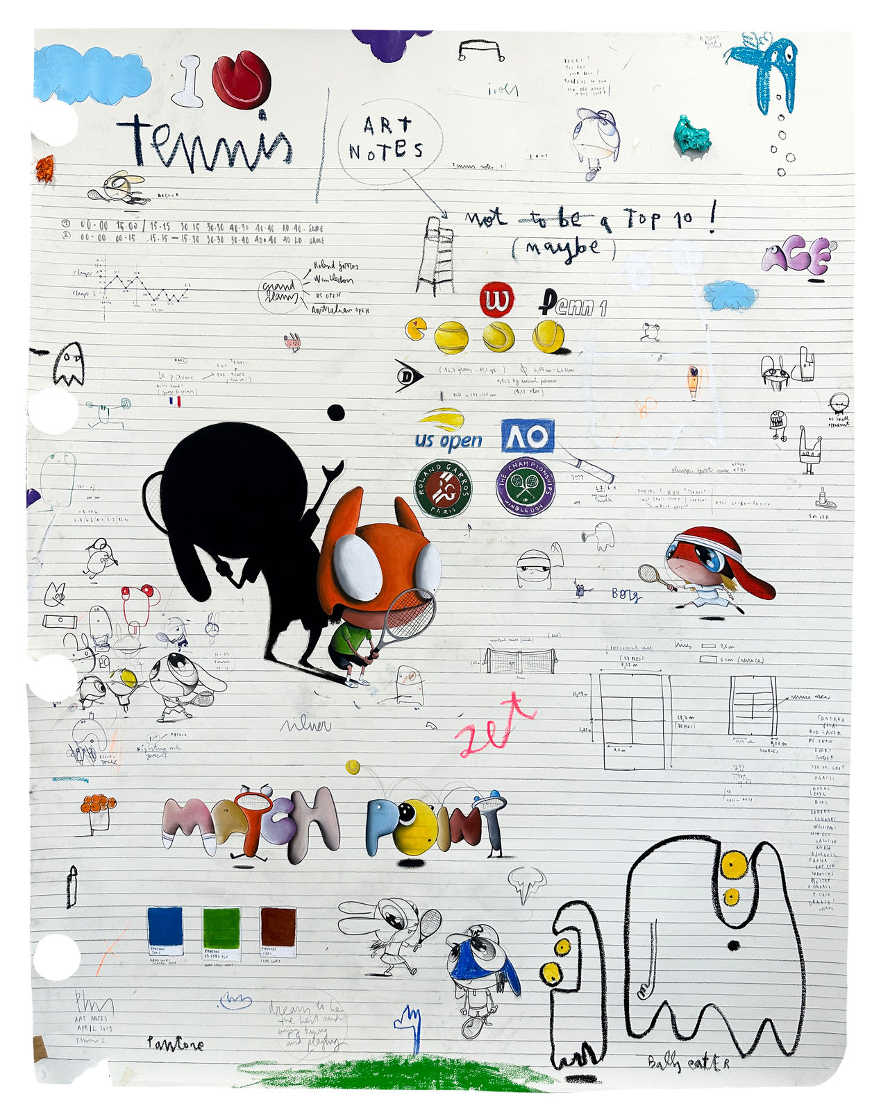 Edgar Plans, Tennis art notes, 2023