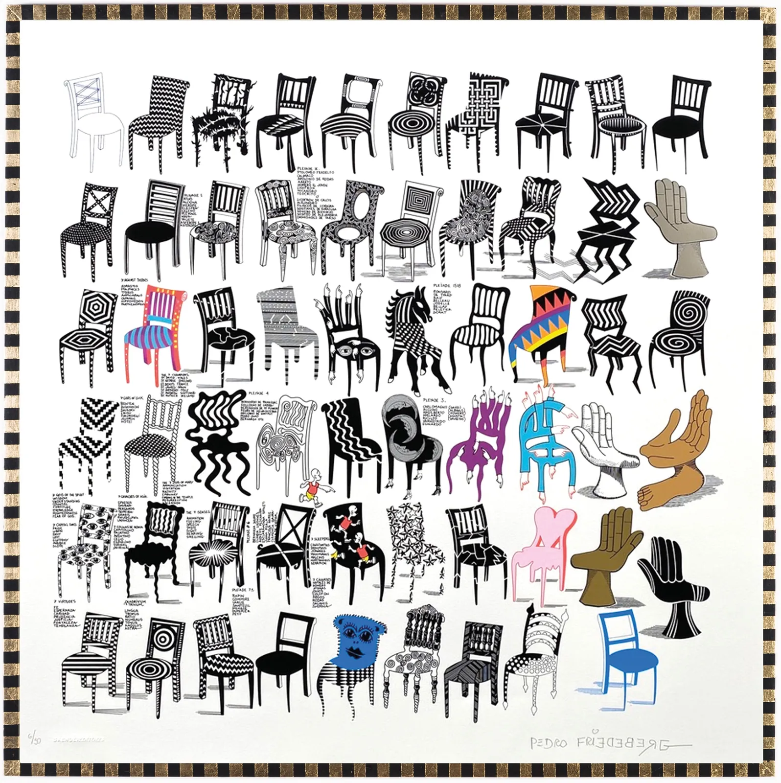 Pedro Friedeberg, Sillas I, 2nd edition (1st: 1987), 2020