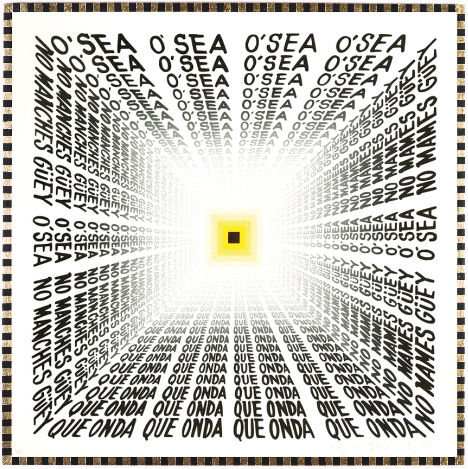 Pedro Friedeberg, Escuchando en el metro II, 2020