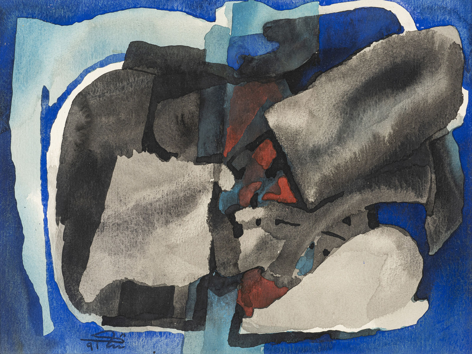 Shaker El Maadawy, Abstract Composition, 1991